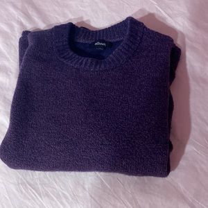 AllBirds purple pull over sweater